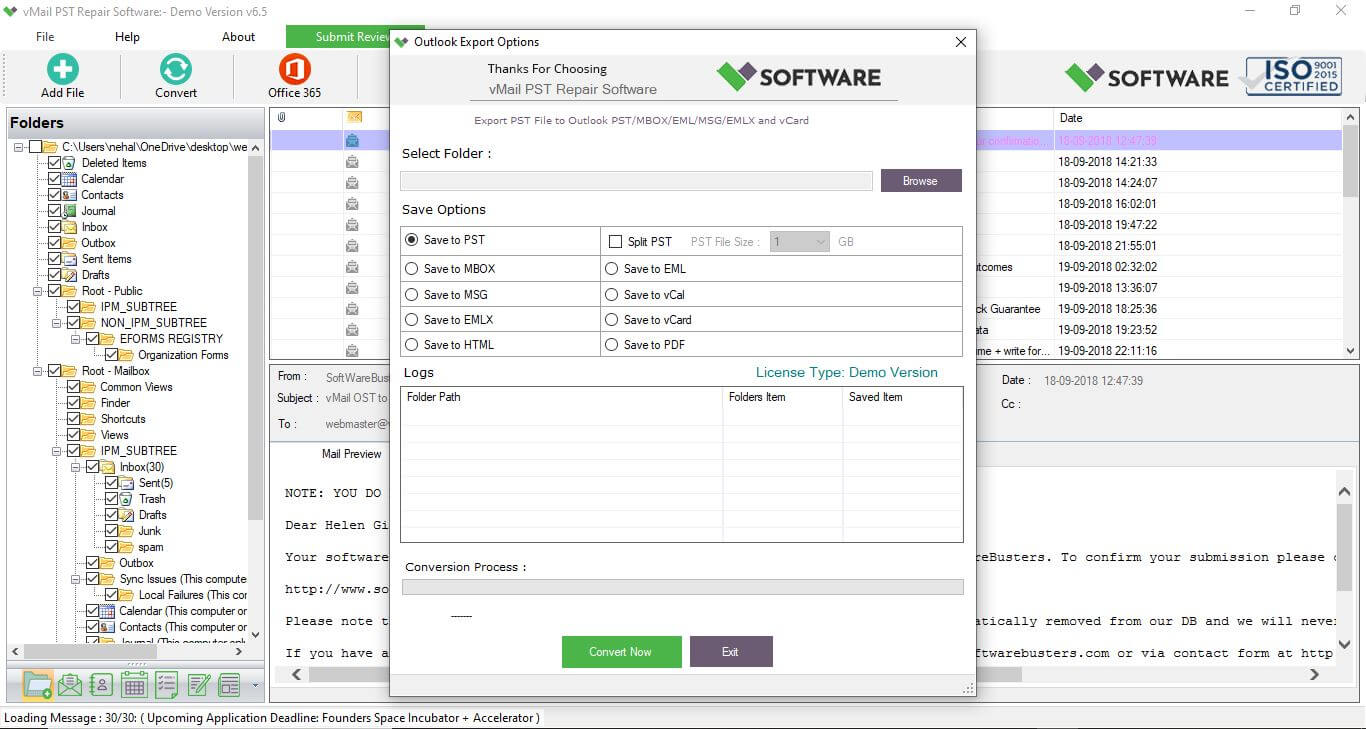 Recover PST File Outlook 2003 to 2019 With Outlook PST Recovery Tool